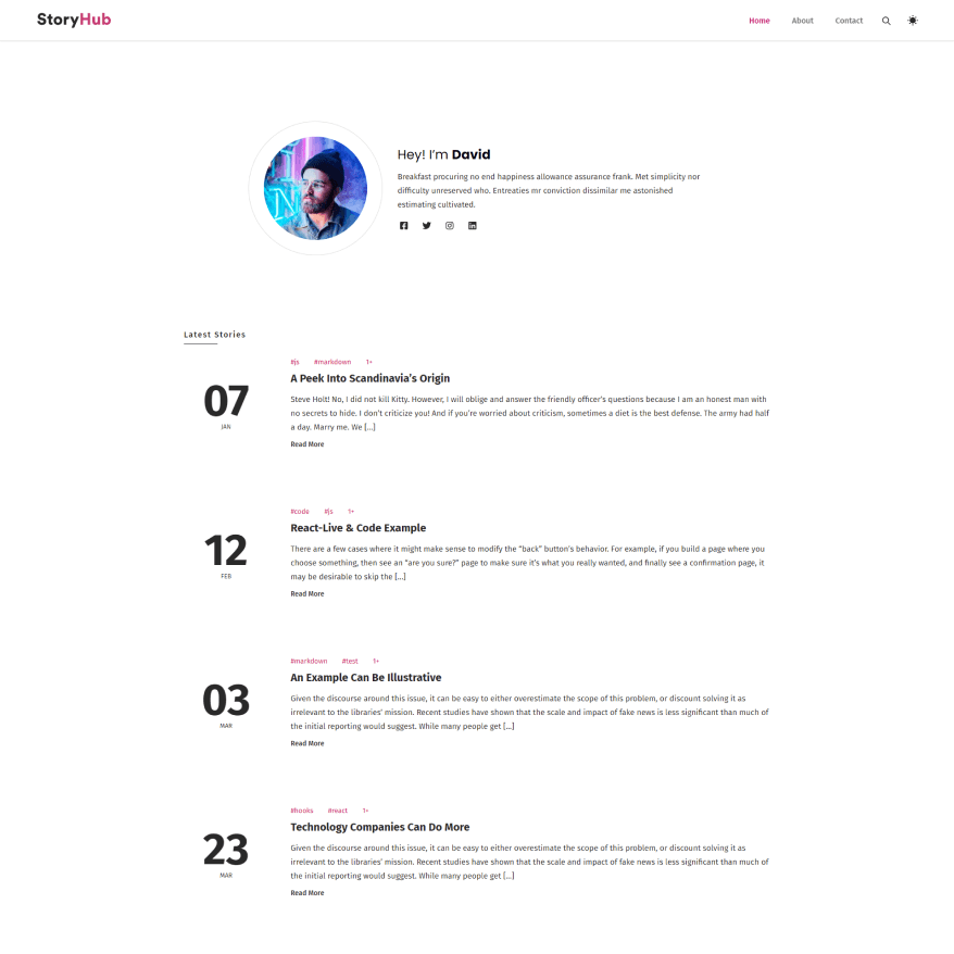Personal Blog Lite